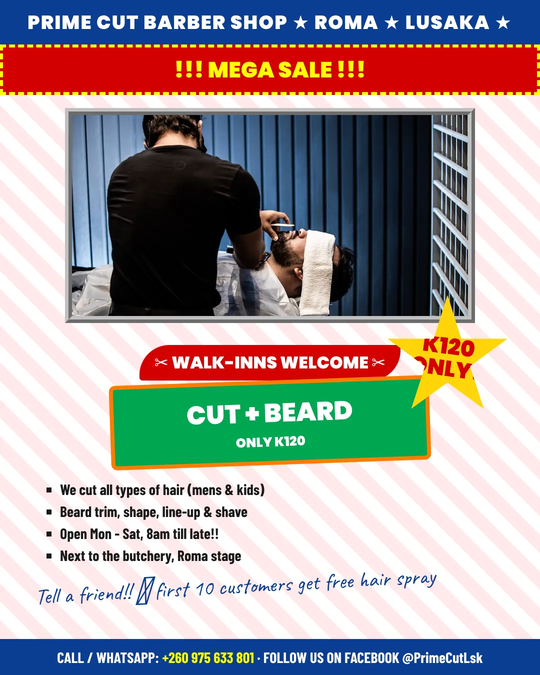 The same offer on a typical cluttered flyer
